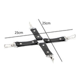 Maxbell Maxbell 10x Bondage Restraints Kits Blindfold PU Leather Ankle Cuffs Set Accessories