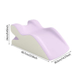 Maxbell Relaxing Prone Pillow Simple Leg Support Cushion for Indoor Beds Bed Reading violet