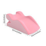 Maxbell Relaxing Prone Pillow Simple Leg Support Cushion for Indoor Beds Bed Reading pink
