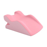 Maxbell Relaxing Prone Pillow Simple Leg Support Cushion for Indoor Beds Bed Reading pink