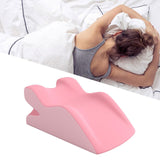Maxbell Relaxing Prone Pillow Simple Leg Support Cushion for Indoor Beds Bed Reading pink