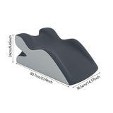 Maxbell Relaxing Prone Pillow Simple Leg Support Cushion for Indoor Beds Bed Reading grey