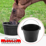 Maxbell Rubber Feeder Bucket Multifunctional Horse feed Bucket for Chicken Goats Pig