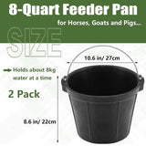 Maxbell Rubber Feeder Bucket Multifunctional Horse feed Bucket for Chicken Goats Pig