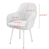 Jacquard Dining Chair Slipcovers Dining Room Chair Protector Gray
