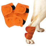 Maxbell 2x Pet Knee Pads Leg Support Brace Protective Sleeve Wrist Guard Orange M