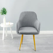 Jacquard Dining Chair Slipcovers Dining Room Chair Protector Gray