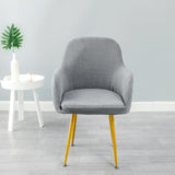 Jacquard Dining Chair Slipcovers Dining Room Chair Protector Gray