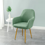 Jacquard Dining Chair Slipcovers Dining Room Chair Protector Green