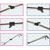 Maxbell Reptile Catcher Garbage Clip Folded 30inch Pick up Handling Tool Snake Tongs