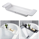 Bath Caddy Tray Tub Bathtub Shelf Holder Rack for Bathroom Luxury Reading A