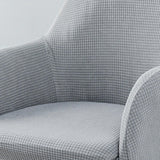 Jacquard Dining Chair Slipcovers Dining Room Chair Protector Gray
