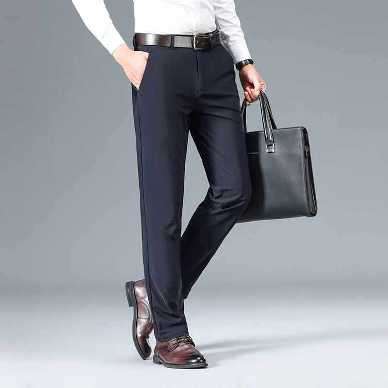 Men's High Elastic Jinammonia Ice Silk Casual Pants