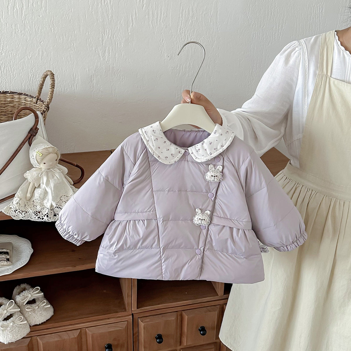 Girls' Coat Winter Baby And Children's Clothing Warm Top