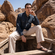 MAXBELL Men’s Casual Denim Shirt | Relaxed Fit | Utility Pockets