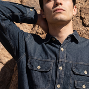 MAXBELL Men’s Casual Denim Shirt | Relaxed Fit | Utility Pockets