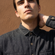 MAXBELL Men’s Casual Denim Shirt | Regular Fit | Double Flap Pockets | Stylish Front Dart | Spread Collar