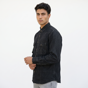 MAXBELL Men’s Casual Denim Shirt | Regular Fit | Double Flap Pockets | Stylish Front Dart | Spread Collar