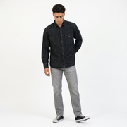 MAXBELL Men’s Casual Denim Shirt | Regular Fit | Double Flap Pockets | Stylish Front Dart | Spread Collar