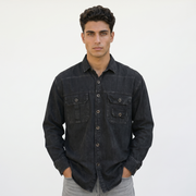 MAXBELL Men’s Casual Denim Shirt | Relaxed Fit | Utility Pockets