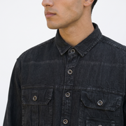 MAXBELL Men’s Casual Denim Shirt | Relaxed Fit | Utility Pockets