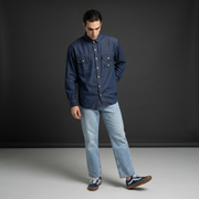MAXBELL Men’s Casual Denim Shirt | Relaxed Fit | Utility Pockets