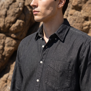 MAXBELL Men’s Casual Denim Shirt | Regular Fit | Single Patch Pocket | Button Down Collar