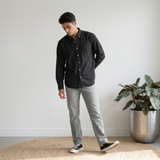 MAXBELL Men’s Casual Denim Shirt | Regular Fit | Single Patch Pocket | Button Down Collar