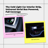 Electroluminescent Wire, 5m Luminous Light Strip, Flexible Car Interior Ambient Lighting, DIY Decoration Red 300cm