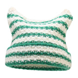 Maxbell Women Winter Hat Cute Winter Warm Beanie Cap for Hiking Travel Autumn Winter White Green