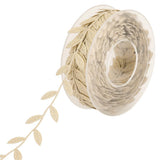 Maxbell 2pcs 15m Leaves Ribbon Trim Wreath for Wedding Wall Crafts Party Decoration