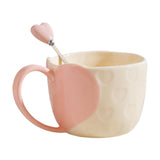 Maxbell Coffee Mug Funny Home Decoration Gifts Cute Coffee Cup for Dining Girls Pink