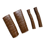 Motorcycle Handlebar Grip, Anti-Slip Rubber, Universal Brake Lever Cover Brown Tendon Grips+Brake