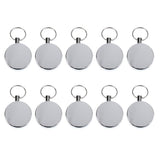 Maxbell 10 Pieces Retractable Badge Reel ID Holder Fishing Lanyard Reel Card Holder