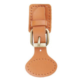 2 Sets Sew on Leather Snap Buckles Sewing Fasteners DIY Bag Making Brown