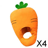 Maxbell 4xFunny Vegetable Radish Hat Headgear Photo Prop for Fancy Dress Cosplay