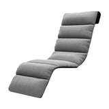 Maxbell Chaise Lounge Cushion recliner Chair Cushion for Indoor Office Patio Gray