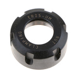 Maxbell 5Pcs Black ER25UM Collet Clamping Nut for CNC Milling Chuck Holder Lathe