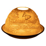 Maxbell Tea Light Candle Holder Ceramic Candle Stand for Bedroom Living Room Holiday Mushroom Butterfly