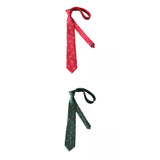 Maxbell 2x Mens Necktie Embroidered Neck Tie for Groomsmen Wedding Ties