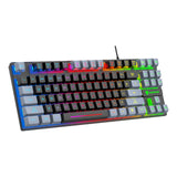 Maxbell Gaming Keyboard Ergonomic Colorful LED Backlit Office Keyboard for Laptop PC