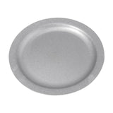 Maxbell Dinner Plate Dia 22cm Rustproof Metal Dish Plate for Picnic Barbecues Hiking