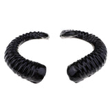 Maxbell 4x Artificial Ram Horns Costume Accessory for DIY Gothic Hair Headband Hoop