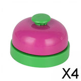 Maxbell 4xGame Call Bell Classroom Bell Multifunction Hand Bells for Desk School Hotel Green and Pink
