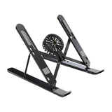 Maxbell Laptop Riser Aluminium Alloy Angle Adjustable Notebook Laptop Metal Mount black