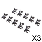 Maxbell 3x10 Pieces Portable Microphone Lapel Tie Lavalier Mic Metal Clip Holder 12mm