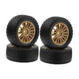 Maxbell 4Pcs 1/10 RC Car Tires W230 Sturdy Spare Parts RC Tyre Tires DIY Accessories Brown