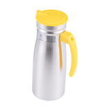 Maxbell 1000ml Stainless Steel Iced Tea Juice Pitcher for Restaurant Sturdy 8.5x23cm Yellow