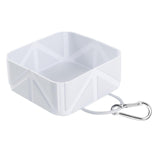Maxbell Foldable Travel Dog Bowl Leakproof feed Food Bowl for Camping Hiking Walking gray