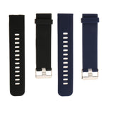 Maxbell Durable Men Silicone Waterproof Sports Watchband Strap Deployment Clasp 22mm